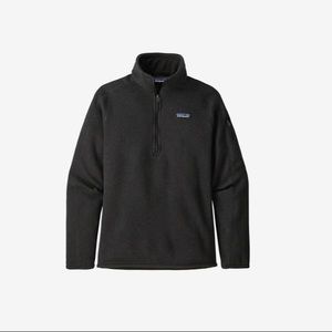 Patagonia Women’s Better Sweater 1/4-Zip Fleece Medium Black